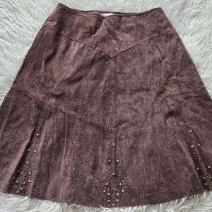 Coldwater Creek Rich Brown A-Line Skirt